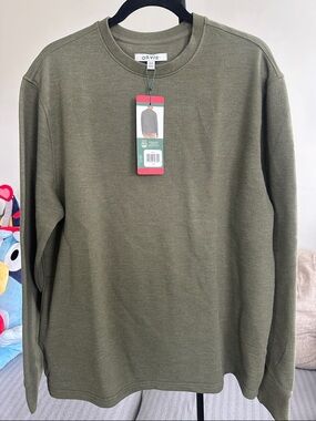 NWT Orvis Men’s Longsleeve Crew Neck, Green Size Medium